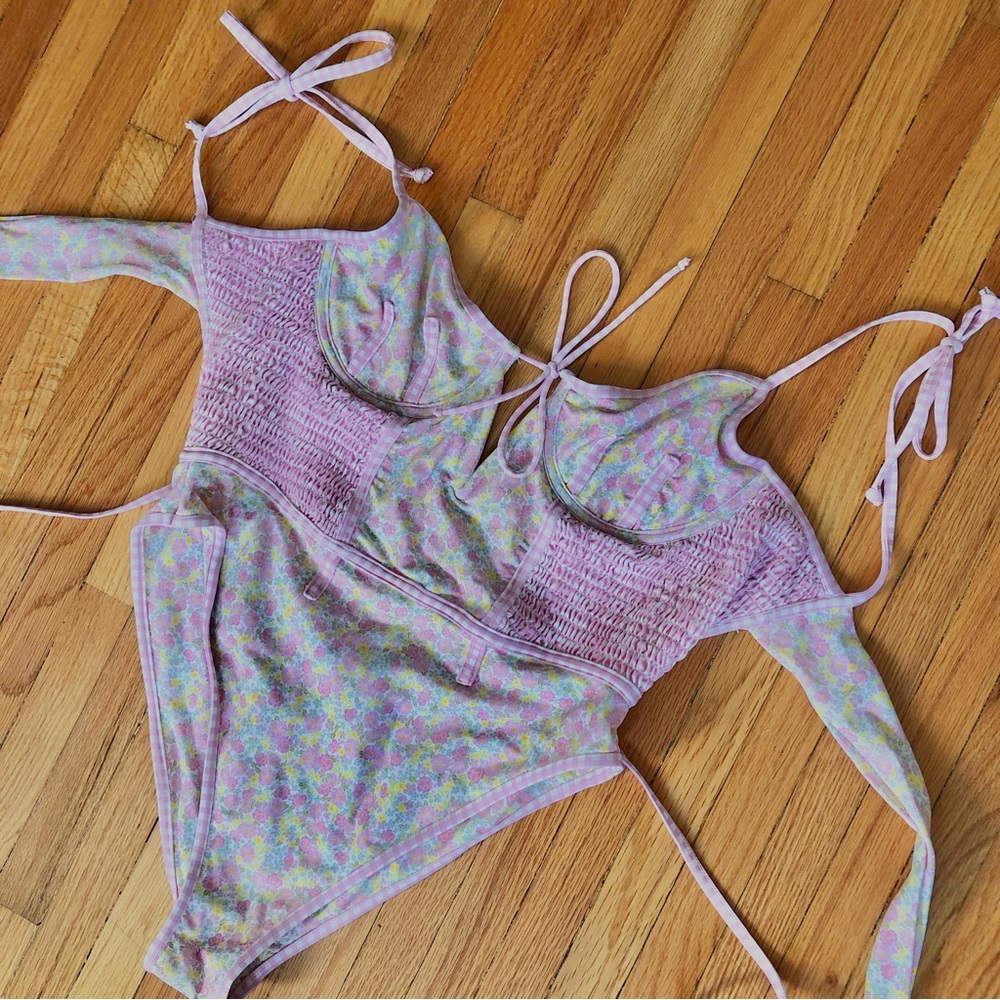 For Love and Lemons Hyrdrangea Blooms One Piece